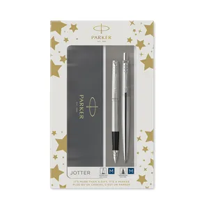 Parker Jotter Edelstahl CT Kugelschreiber und Füllfederhalter im Set